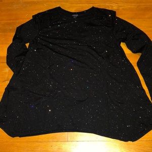 BNWT Gymboree girls Black Long Sleeve Top SZ.10/12